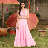 Blush Halter Cotton Dress