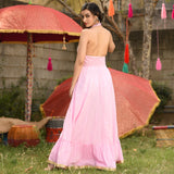 Blush Halter Cotton Dress