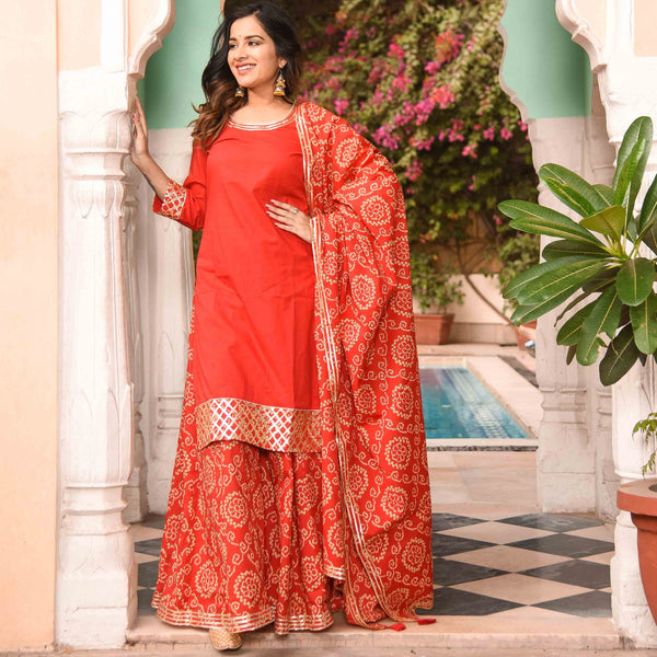 Pure Red Suit Set