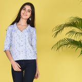 Floral Stripes Top