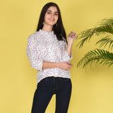 Frill Collar Sleeves Top