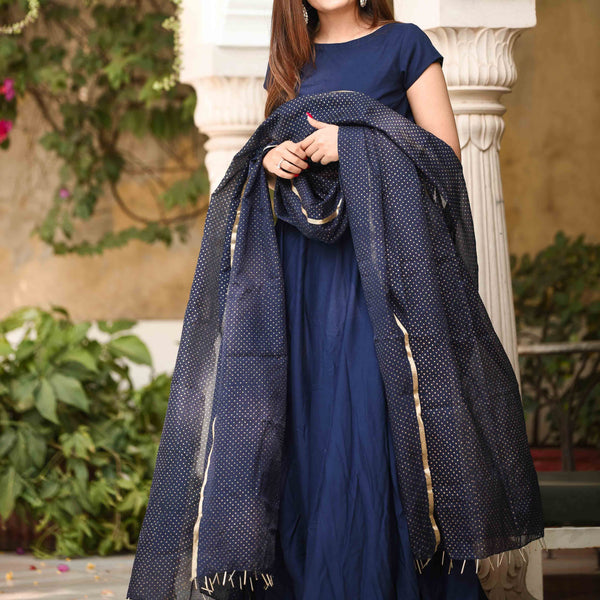 Bing Blue Lehenga Set