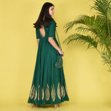 Green Kalidar Dress & Potli