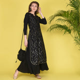 Sequin Black Kurta Set