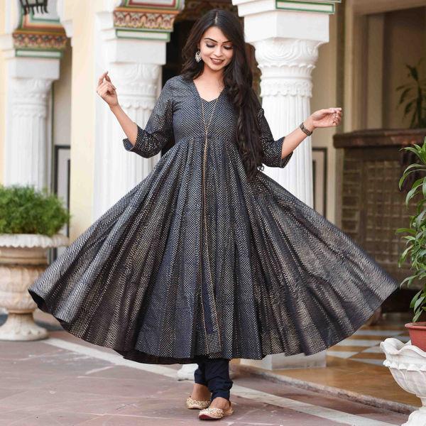 Polka Churidar Set