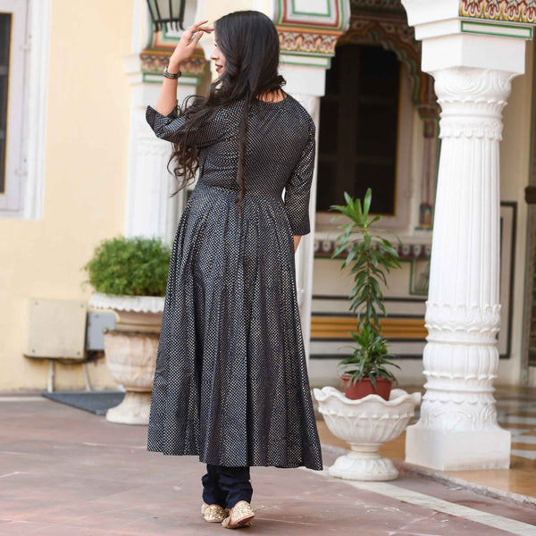 Polka Churidar Set