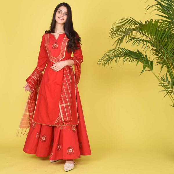 Red Romance Suit Set