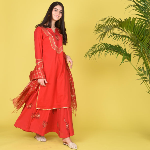 Red Romance Suit Set