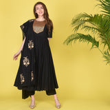 Black Suit & Chanderi Dupatta
