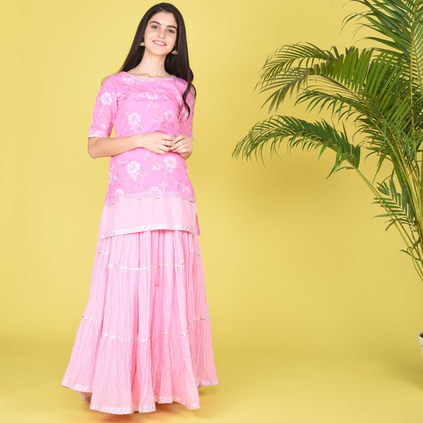 Skirt With Short Kurta