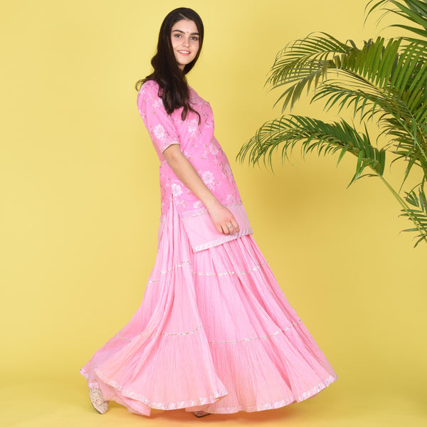 Skirt With Short Kurta