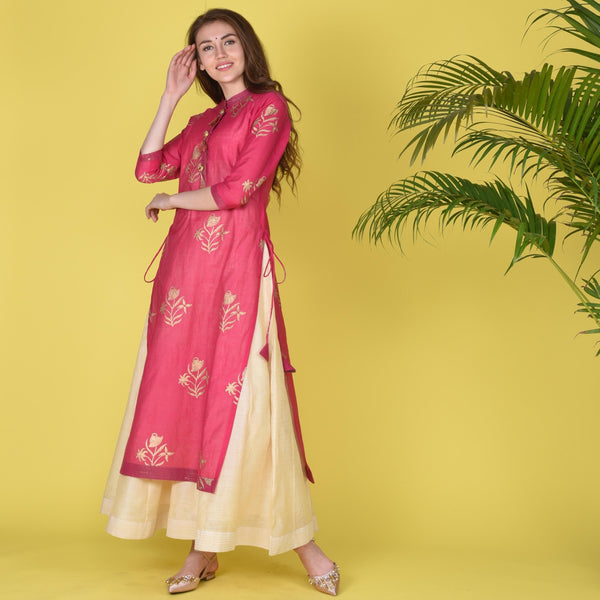 Zaina Chanderi Kurta Set
