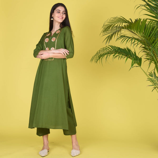 Mahendi Gotta Kurta Set