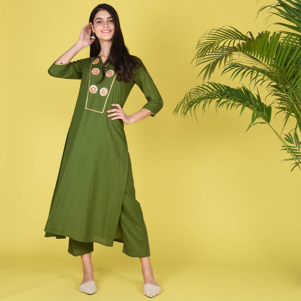 Mahendi Gotta Kurta Set