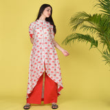 Red High Low Set