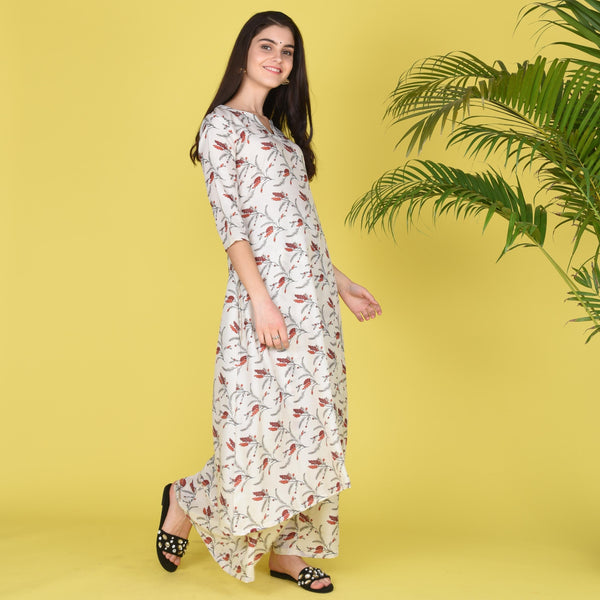Floral Beans Kurta Set