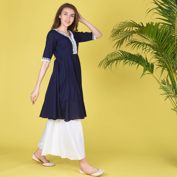 Kurta Set With Lace