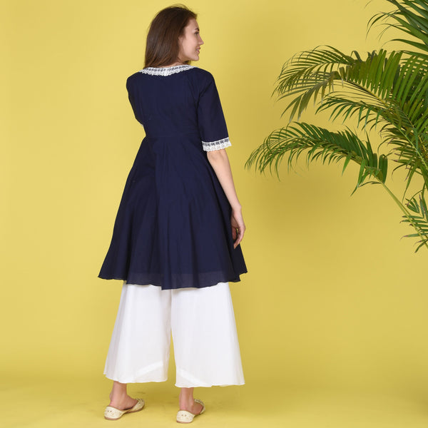 Kurta Set With Lace