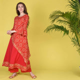 Sidefall Bandhani Print Set