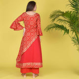 Sidefall Bandhani Print Set