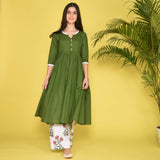 Deep Green Kurta Set