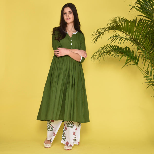 Deep Green Kurta Set