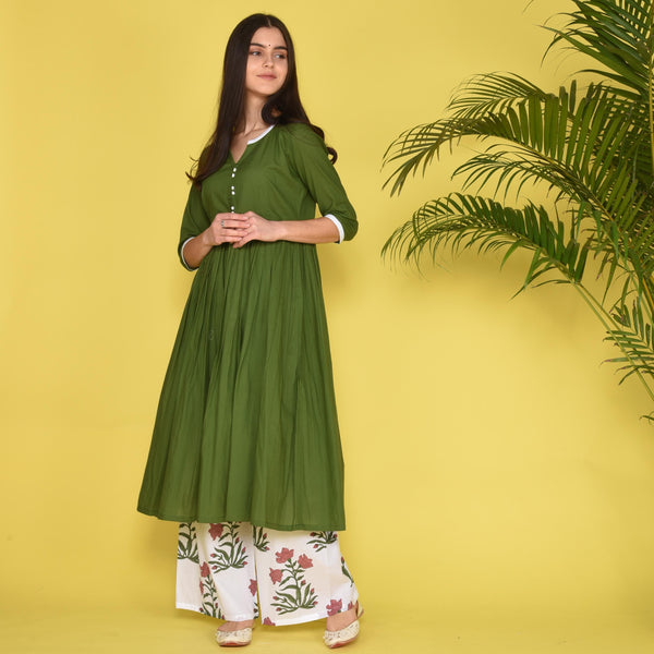 Deep Green Kurta Set