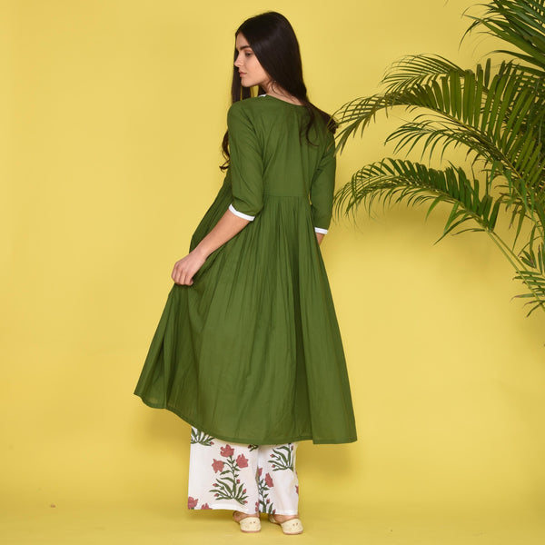 Deep Green Kurta Set