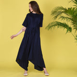 Blue Tie DropCrotch Jumpsuit