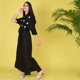 Sunflower Motif Jumpsuit