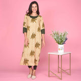 Elephant Thread Work Kurta
