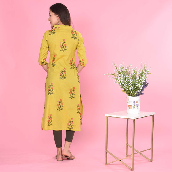 Classis Kantha Cotton Kurta