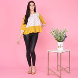 Silky Yellow Cotton Top