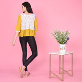 Silky Yellow Cotton Top