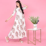 Large Floral Butta Dress