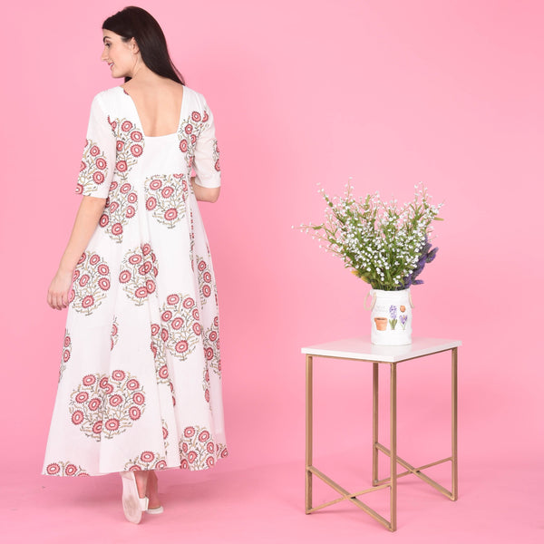 Large Floral Butta Dress