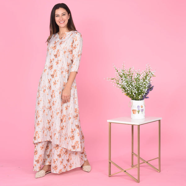 Splash Print Kurta Set