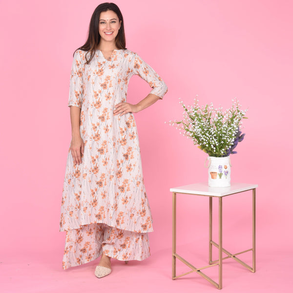 Splash Print Kurta Set