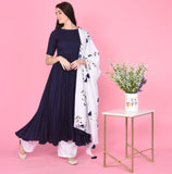Navy Blue Tassels Suit