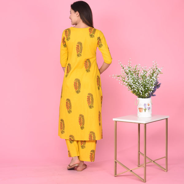 Leaf Butta Kurta Set