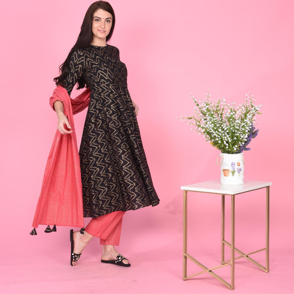 Blushing Cotton Suit Set