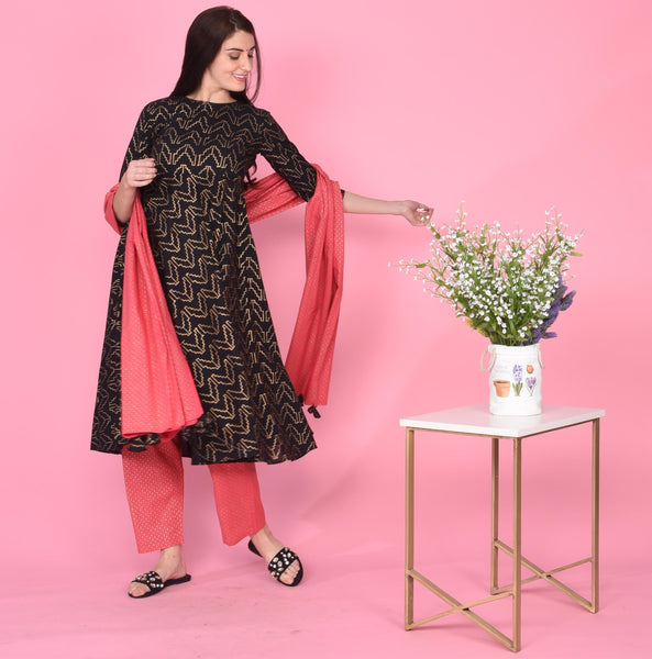 Blushing Cotton Suit Set