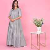 Grey Tier Dress