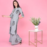 Blue Grey Kurta Set