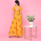 Back Jharonka Neck Dress