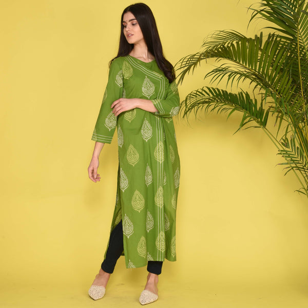 Cotton Discharge Kurta