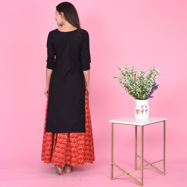 Damini Red Black Suit