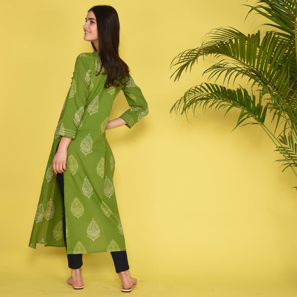 Cotton Discharge Kurta