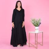 Black Drape Dress