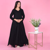 Black Drape Dress